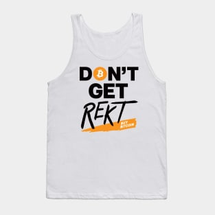 Bitcoin Don't Get Rekt (light colors) Tank Top